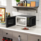 Vinmora™ 0.7 Cu ft Countertop Microwave Oven, 700 Watts - Premium Bedding & Home by Vinmora™