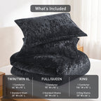 Vinmora™ Regency Heights Full/Queen Cozy Velvet Comforter Sets, Luxury - Premium Comforter Set by Vinmora™