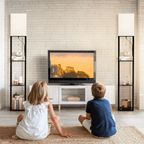 Vinmora™ SUNMORY 63'' Floor Lamps with Shelves, Home Standing - Premium Bedding & Home by Vinmora™