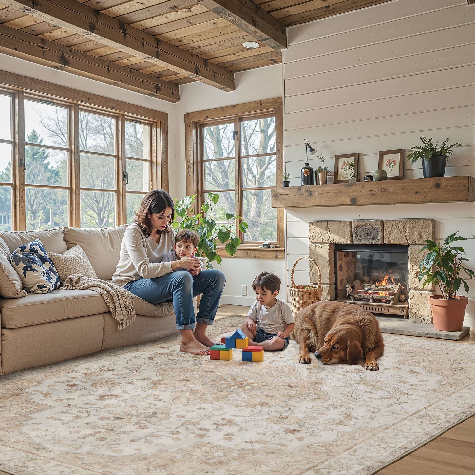 Vinmora™ Chitooma 8'X10' Boho Area Rugs For Living Room - Premium Bedding & Home by Vinmora™