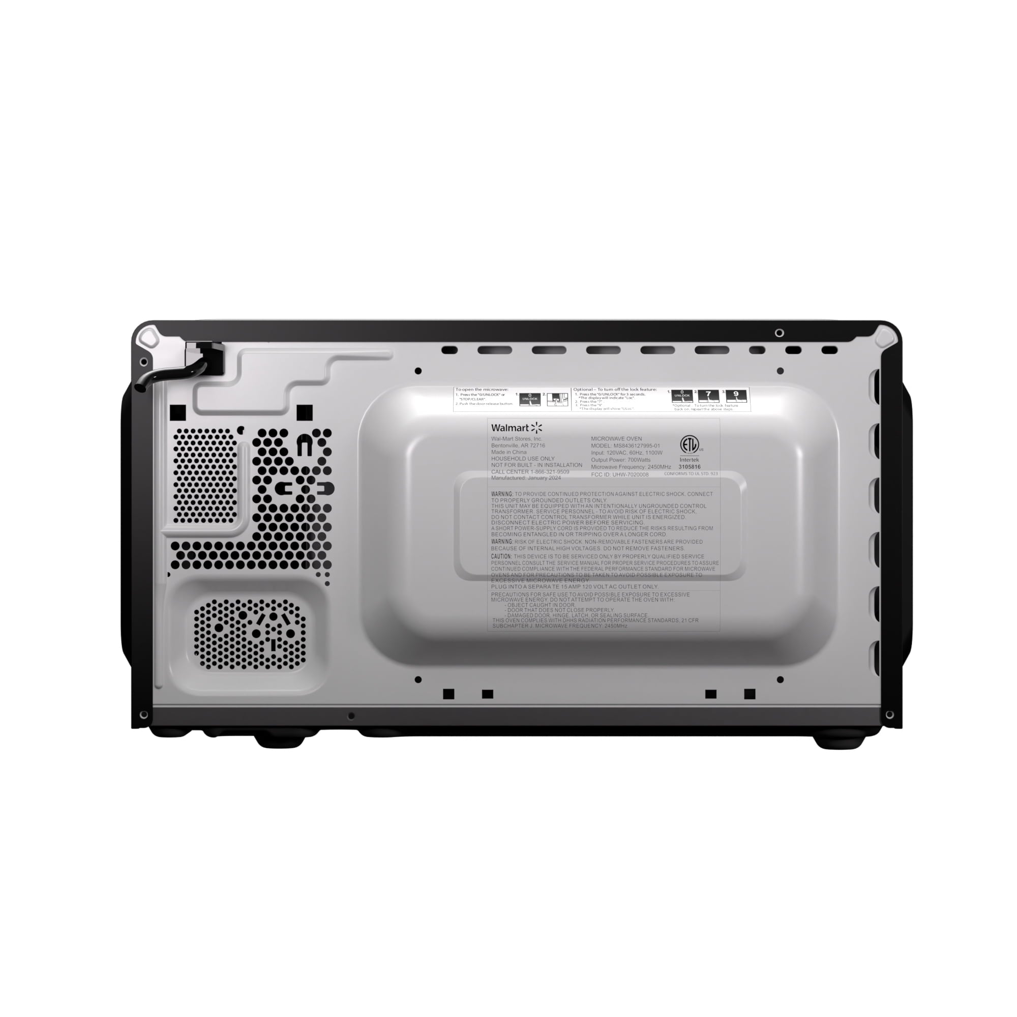 Vinmora™ 0.7 Cu ft Countertop Microwave Oven, 700 Watts - Premium Bedding & Home by Vinmora™