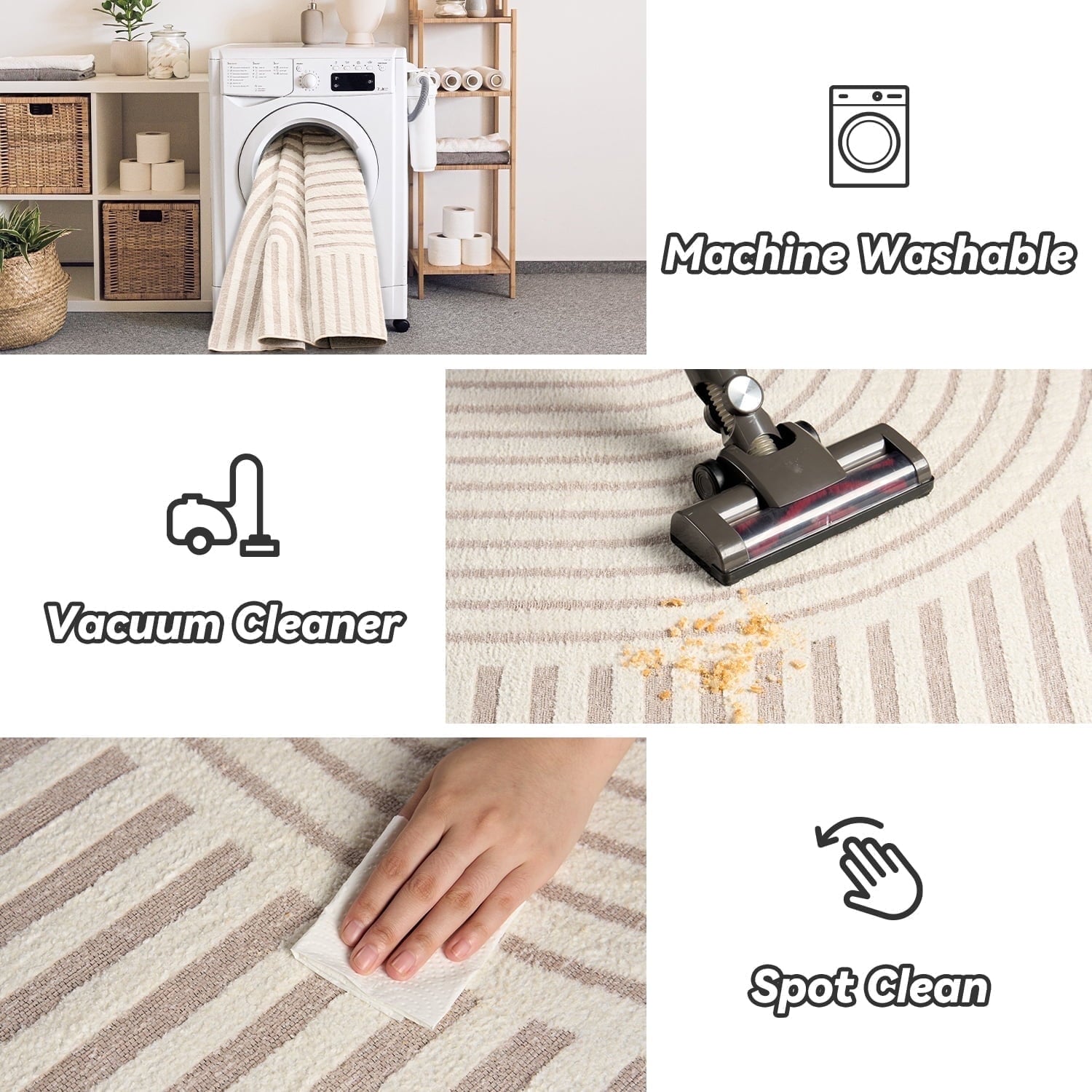 Vinmora™ Vunate 8'X10' Area Rugs For Living Room Jacquard - Premium Bedding & Home by Vinmora™