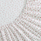 Vinmora™ Betsey Johnson Baby Buds Pink Cotton Percale Queen - Premium Sheet Set by Vinmora™