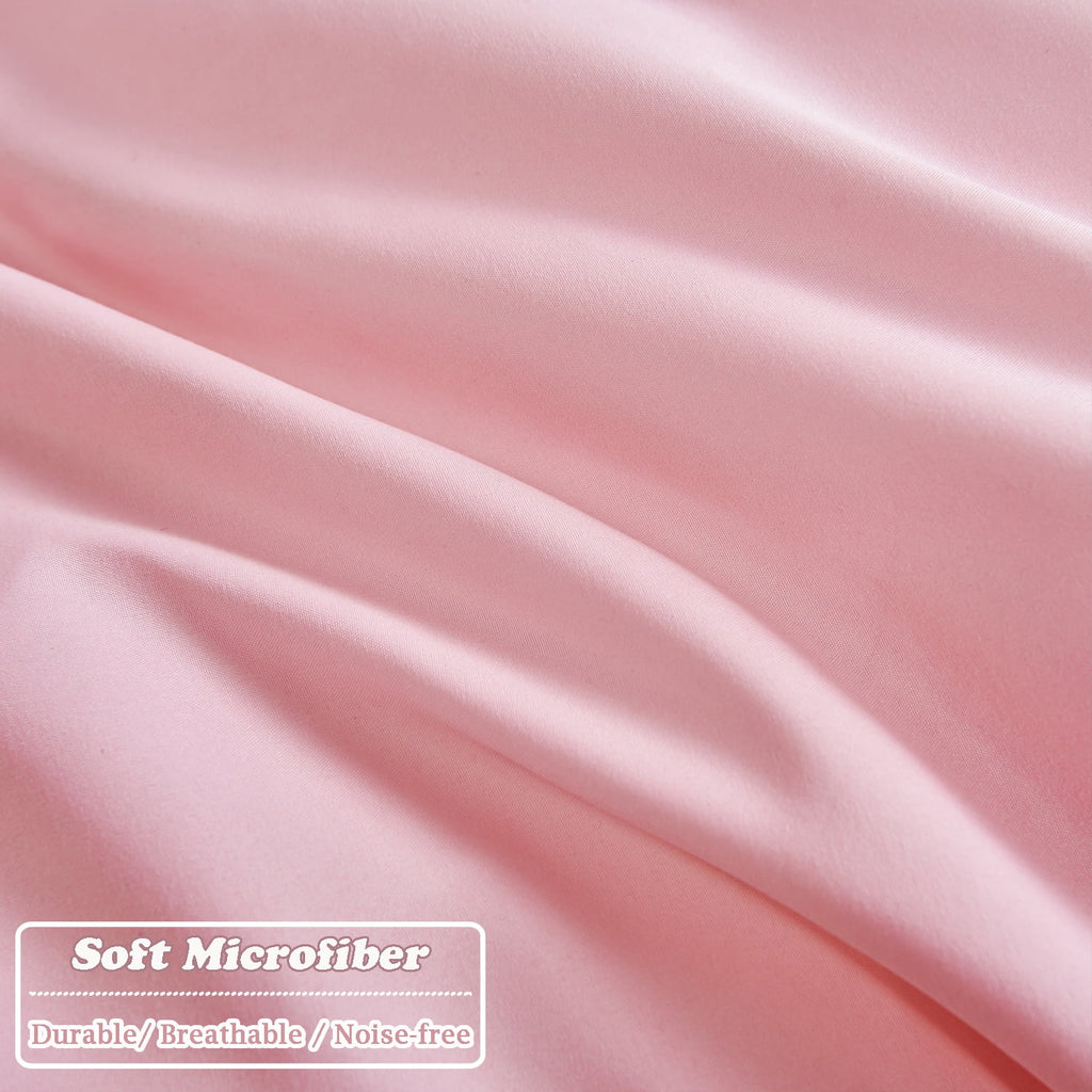 Vinmora™ RYNGHIPY Pink Full Size Comforter Set Pom Fringe - Premium Comforter Set by Vinmora™