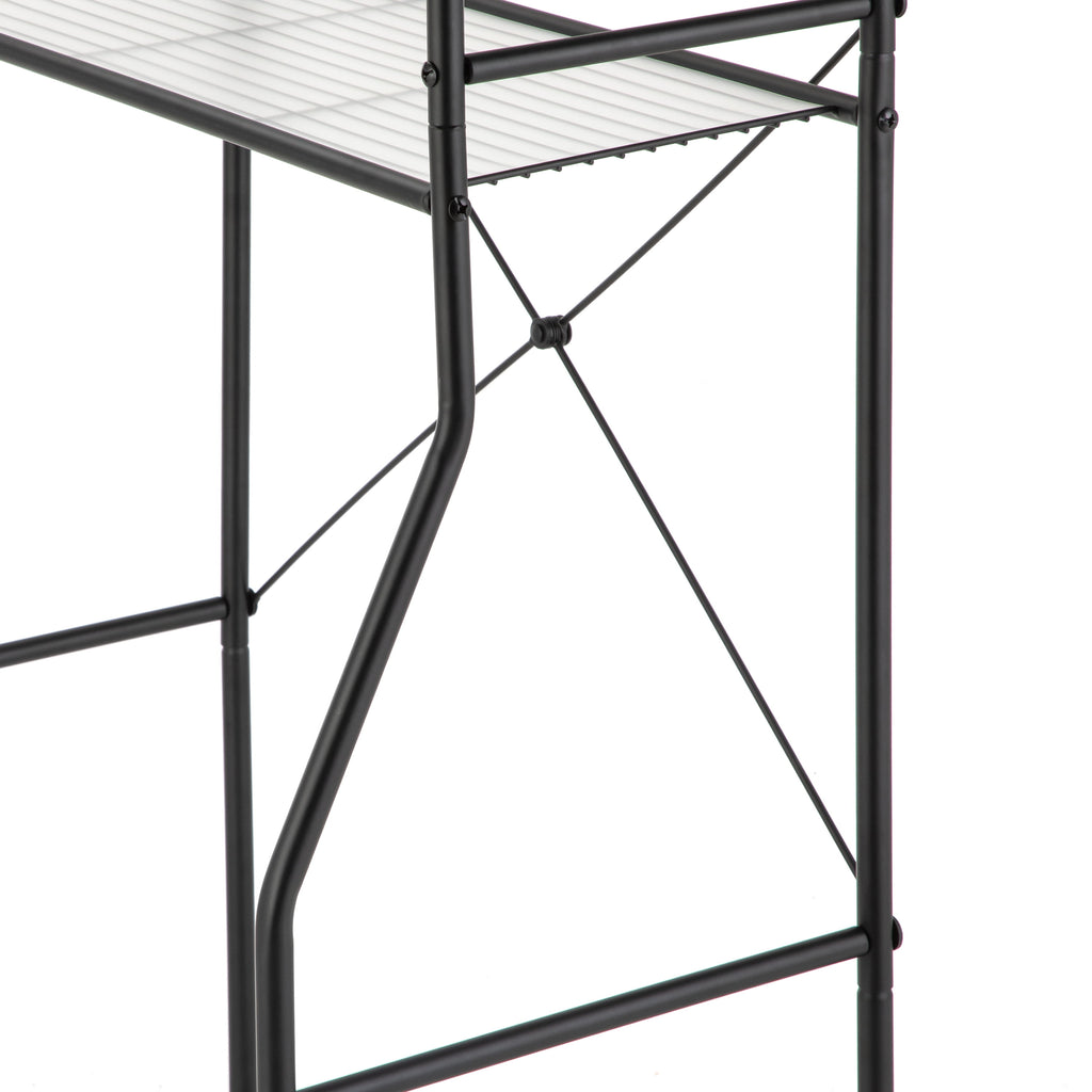 Vinmora™ Over-the-Toilet Steel Storage Unit with 3 Shelves and - Premium Bedding & Home by Vinmora™