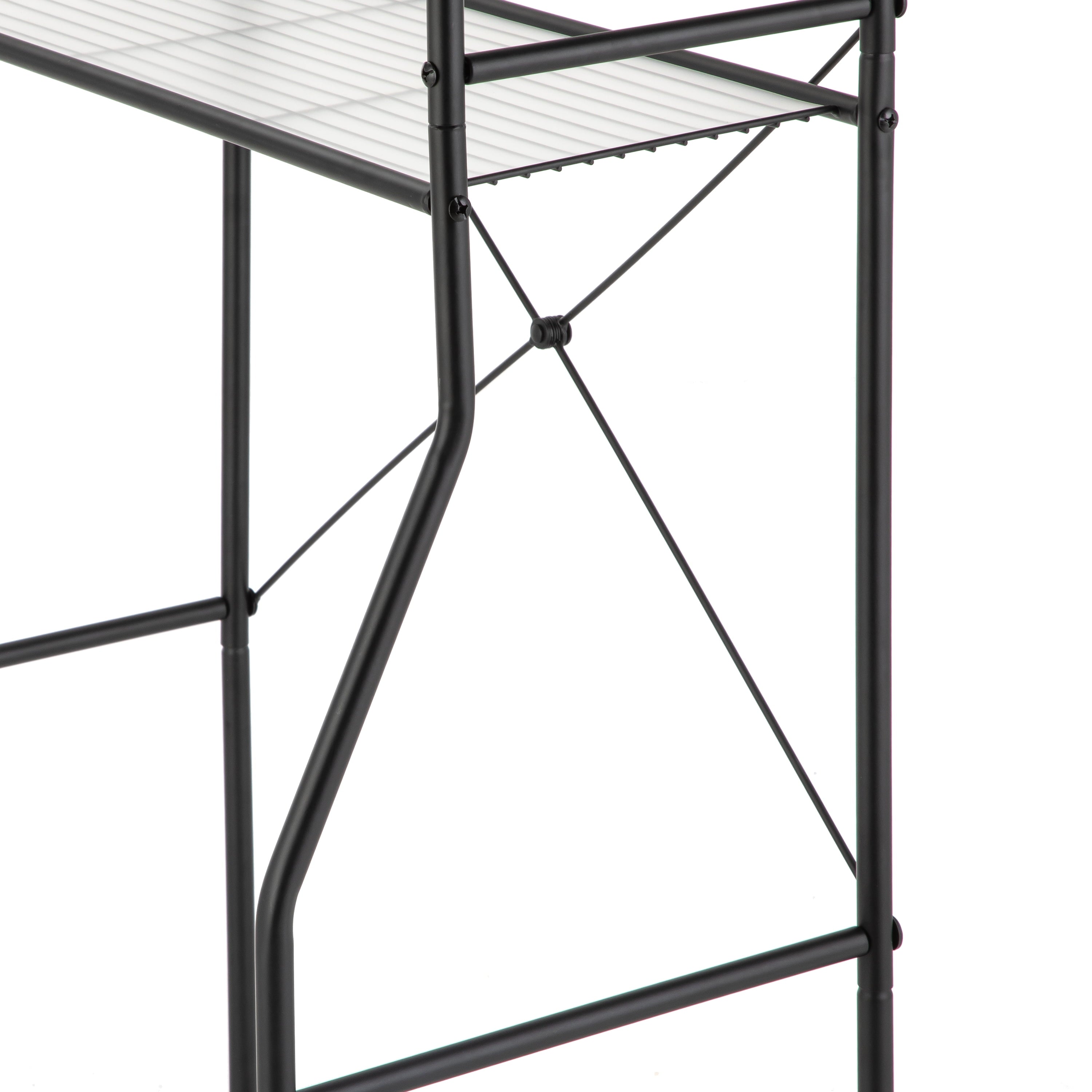 Vinmora™ Over-the-Toilet Steel Storage Unit with 3 Shelves and - Premium Bedding & Home by Vinmora™