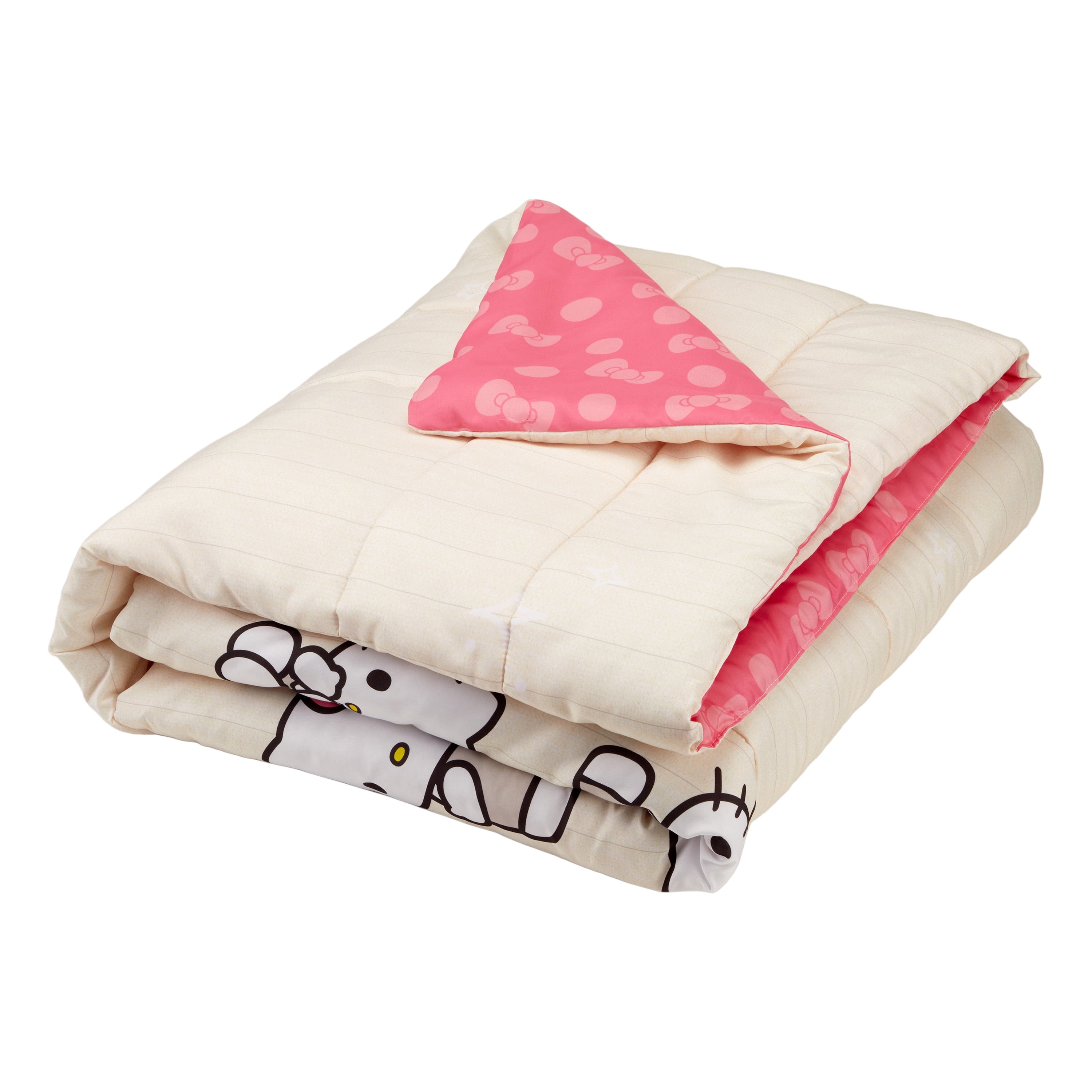 Vinmora™ Hello Kitty Reversible Comforter and Sham Set, Twin/Full - Premium Comforter Set by Vinmora™