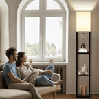 Vinmora™ SUNMORY 63'' Floor Lamps with Shelves, Home Standing - Premium Bedding & Home by Vinmora™