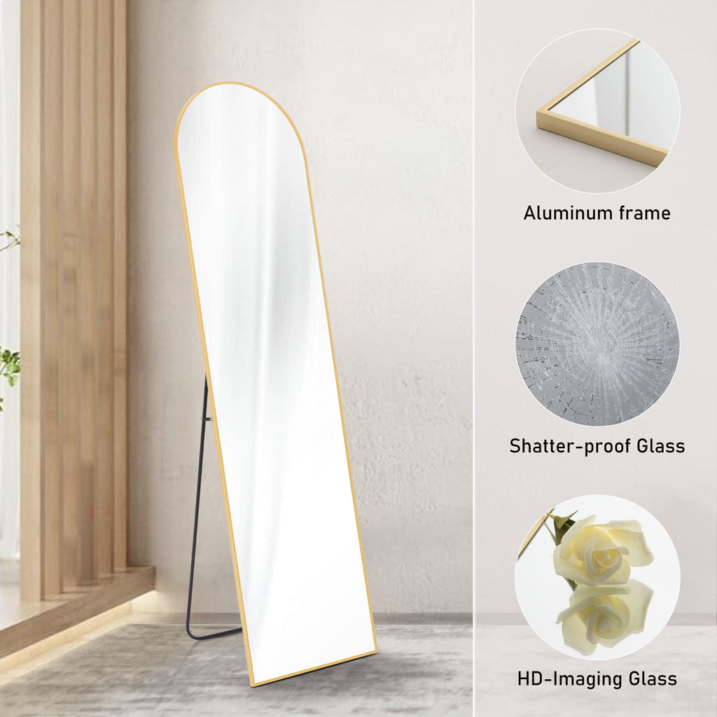 Vinmora™ CONCETTA 59"x16" Arched Full Length Mirror, Full Body - Premium Bedding & Home by Vinmora™