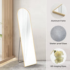 Vinmora™ CONCETTA 59"x16" Arched Full Length Mirror, Full Body - Premium Bedding & Home by Vinmora™