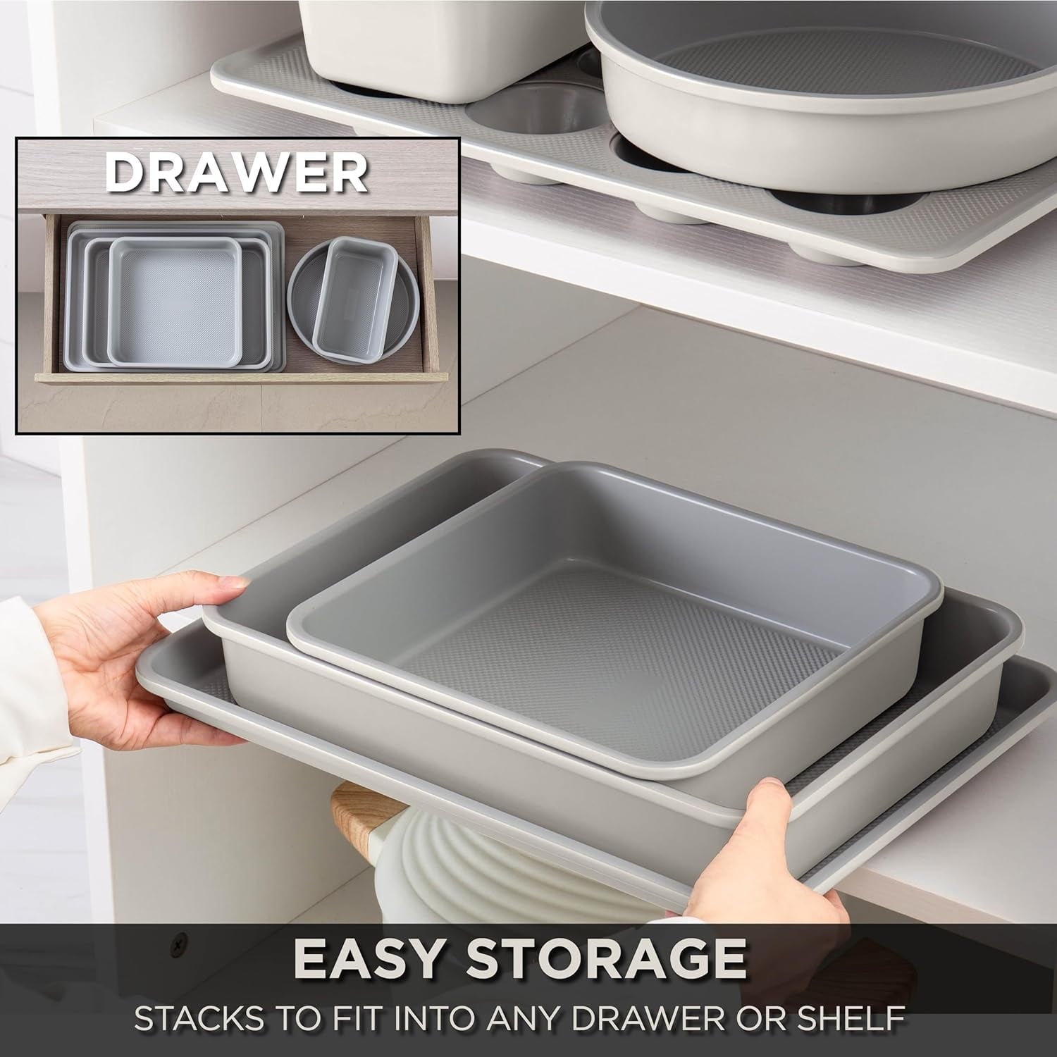 Vinmora™ Country Kitchen Heavy Duty Baking Pans Bakeware Set - Premium Kitchen Appliance by Vinmora™