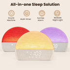 Vinmora™ Wake up Light Sunrise Alarm Clock with Sound - Premium Bedding & Home by Vinmora™
