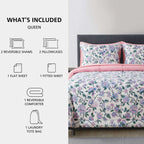 Vinmora™ 7-Piece Reversible Bed in a Bag with Laundry - Premium Comforter Set by Vinmora™