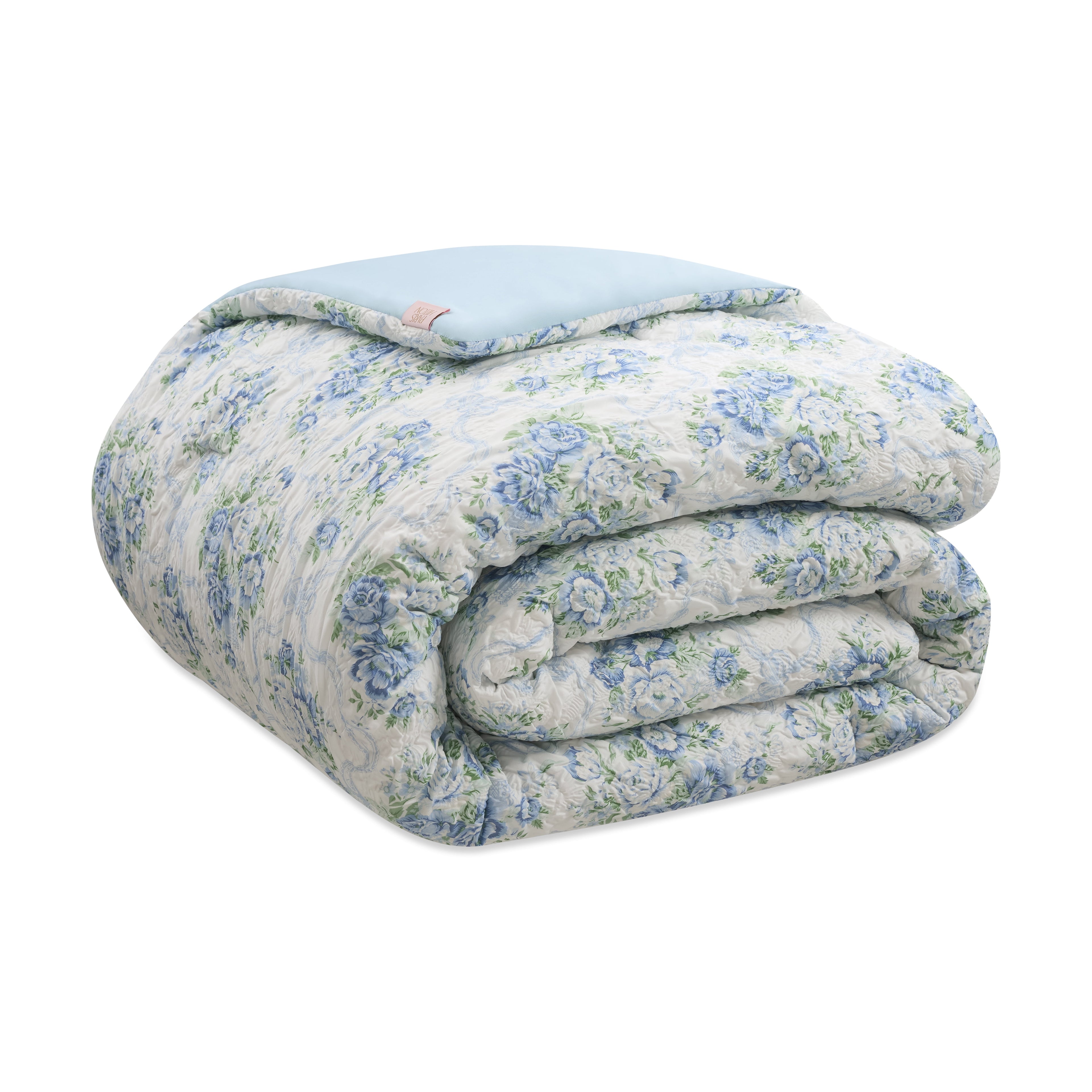Vinmora™ Paris Hilton 3-Piece Coquette Floral Blue Comforter Set - Premium Comforter Set by Vinmora™