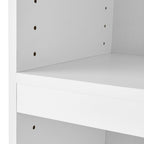 Vinmora™ Framed 3-Shelf Bookcase with Adjustable Shelves, White - Premium Bedding & Home by Vinmora™