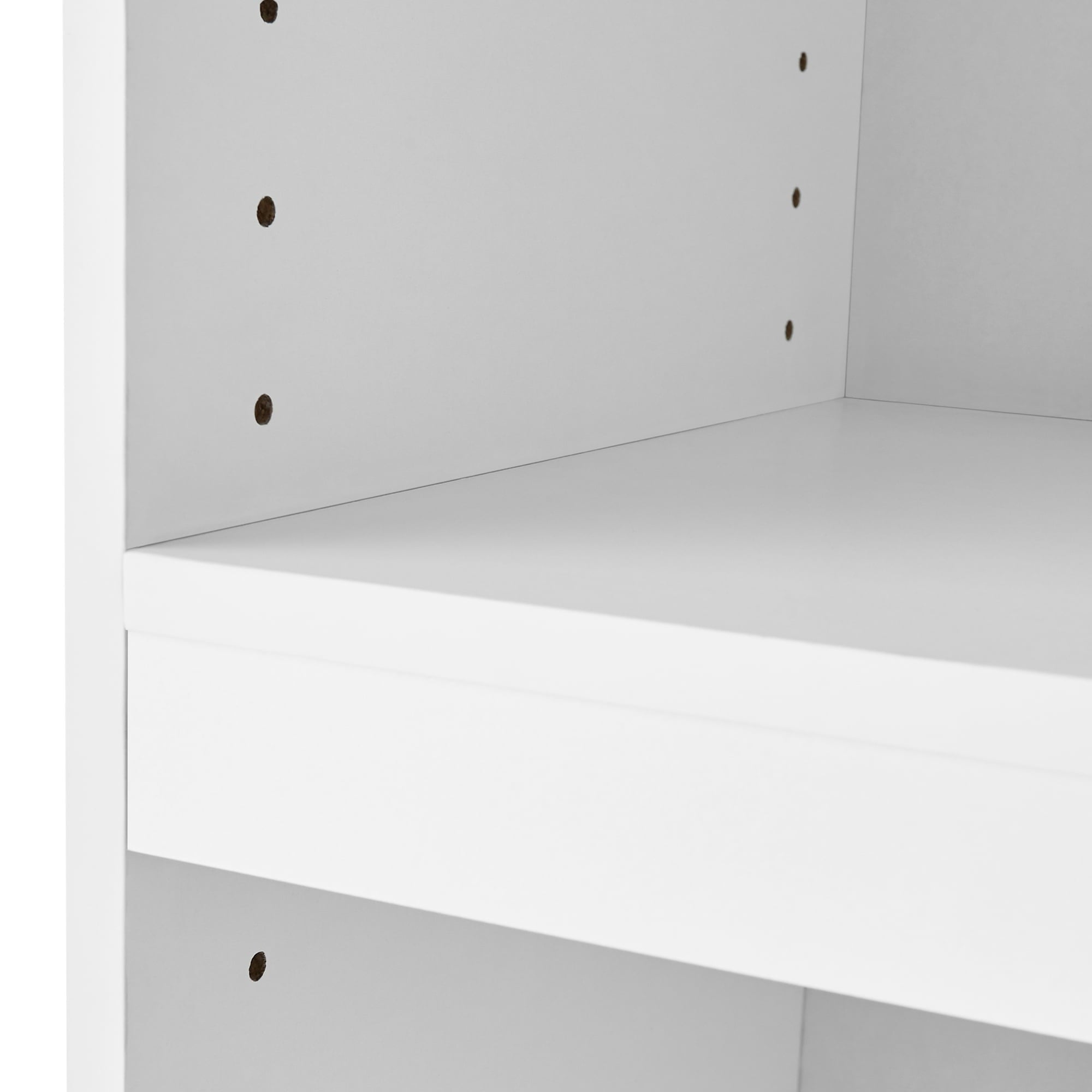 Vinmora™ Framed 3-Shelf Bookcase with Adjustable Shelves, White - Premium Bedding & Home by Vinmora™