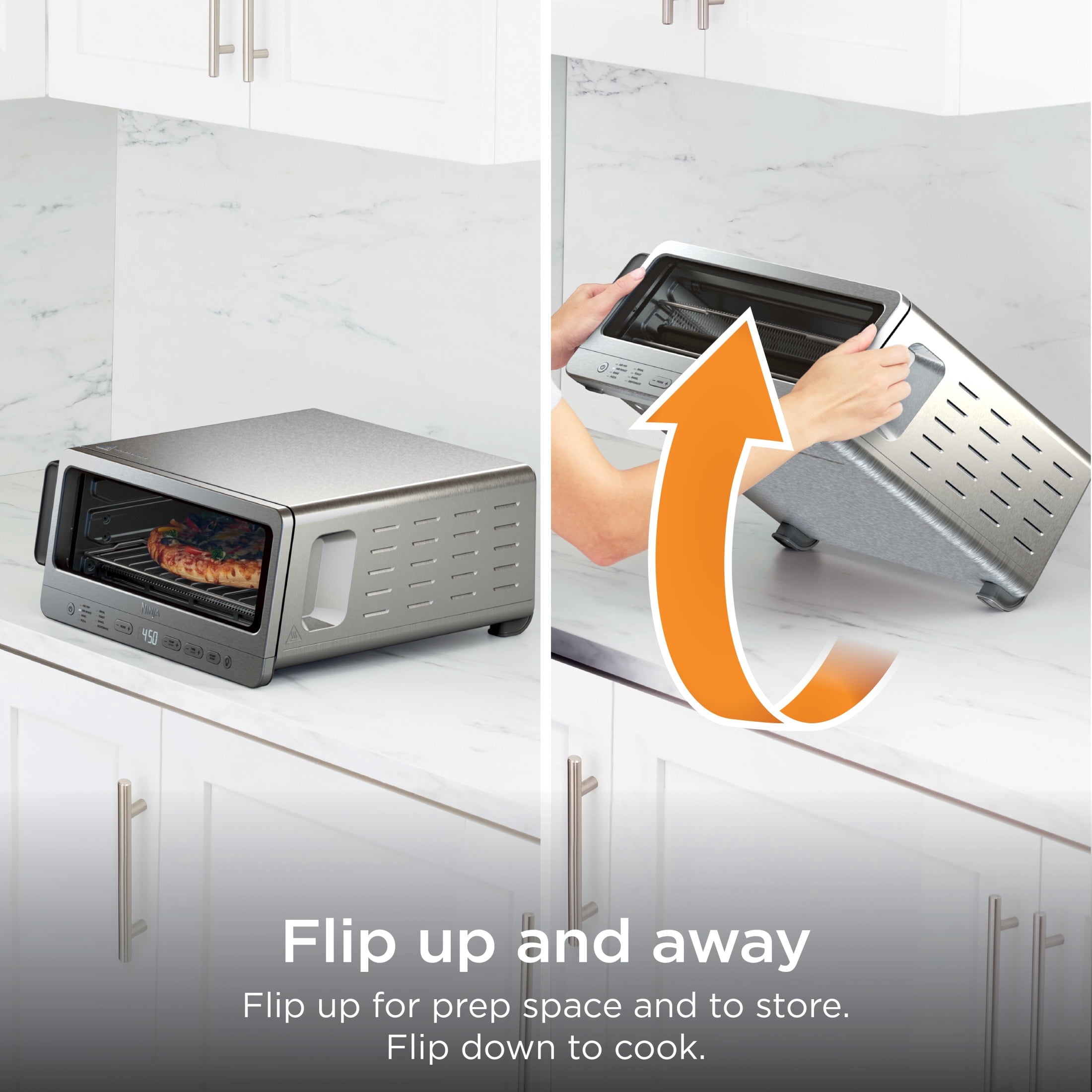 Vinmora™ Flip Toaster Oven & Air Fryer, 8-in-1 Functionality - Premium Kitchen Appliance by Vinmora™