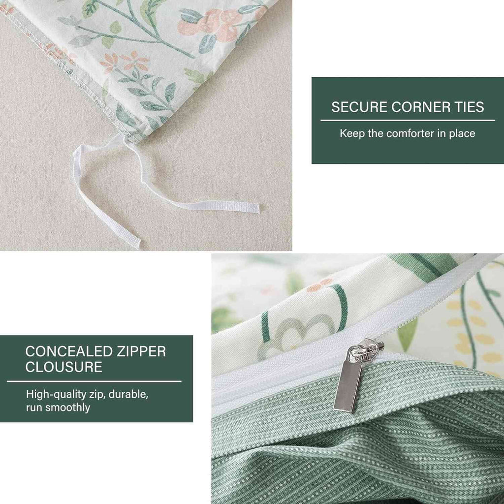 Vinmora™ HoneiLife 3pc Duvet Cover King Size - 100% - Premium Comforter Set by Vinmora™
