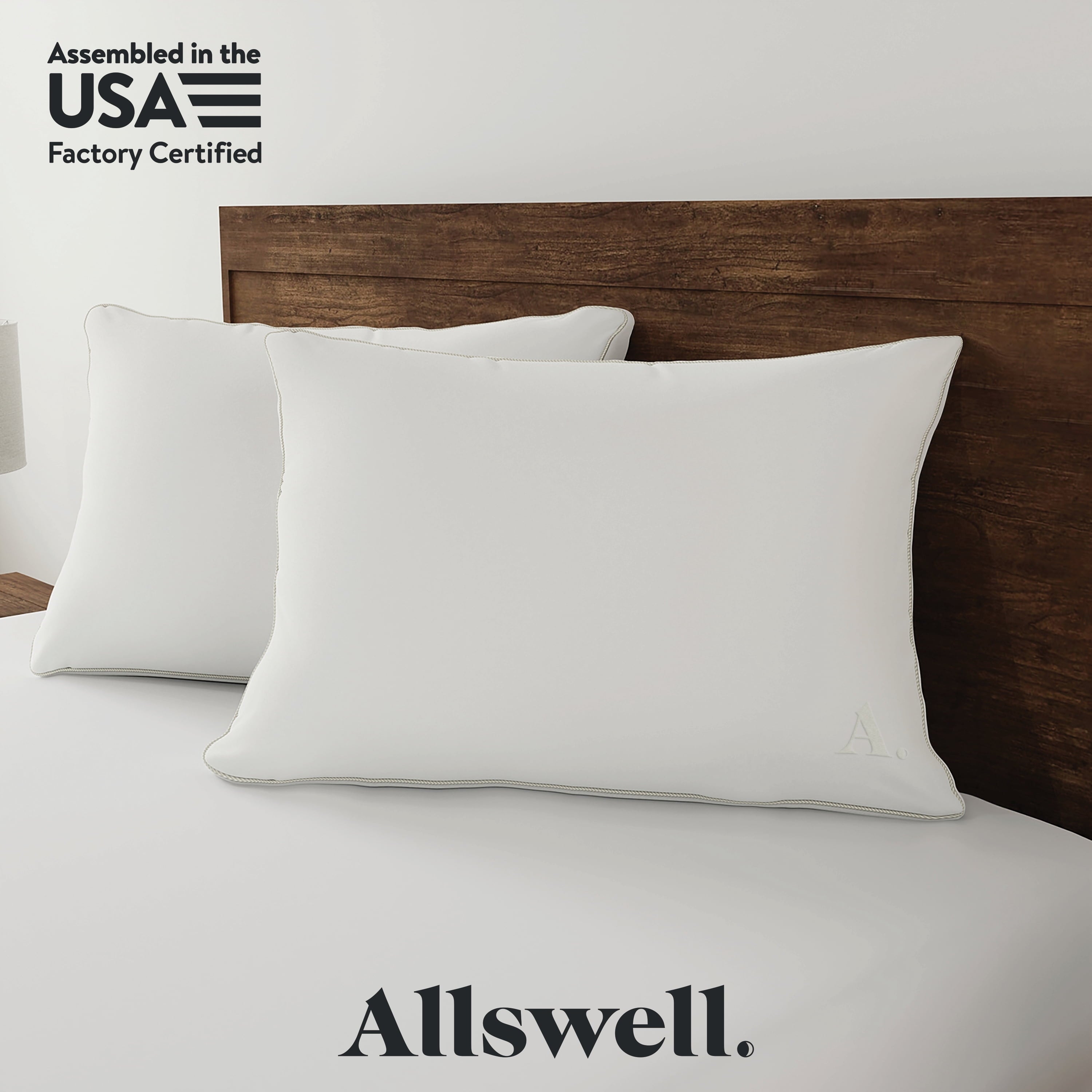 Vinmora™ Down Alternative Bed Pillows Standardqueen Firm All Positions - Premium Pillow by Vinmora™