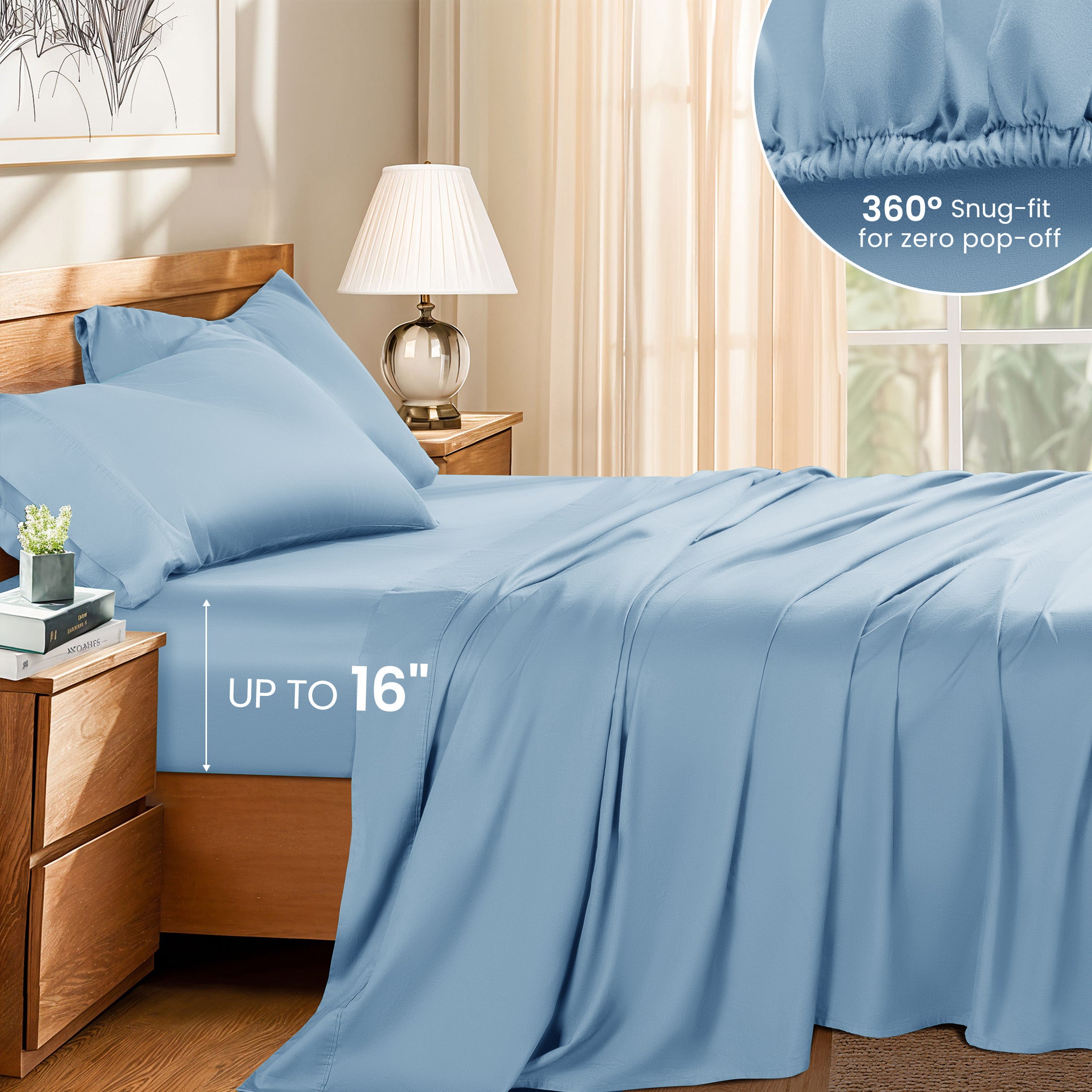 Vinmora™ 100% Cotton Sheet Set - Premium Sheet Set by Vinmora™