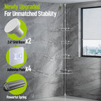 Vinmora™ LazySpin 4-Tier Corner Shower Caddy Tension Pole, Fits - Premium Bedding & Home by Vinmora™