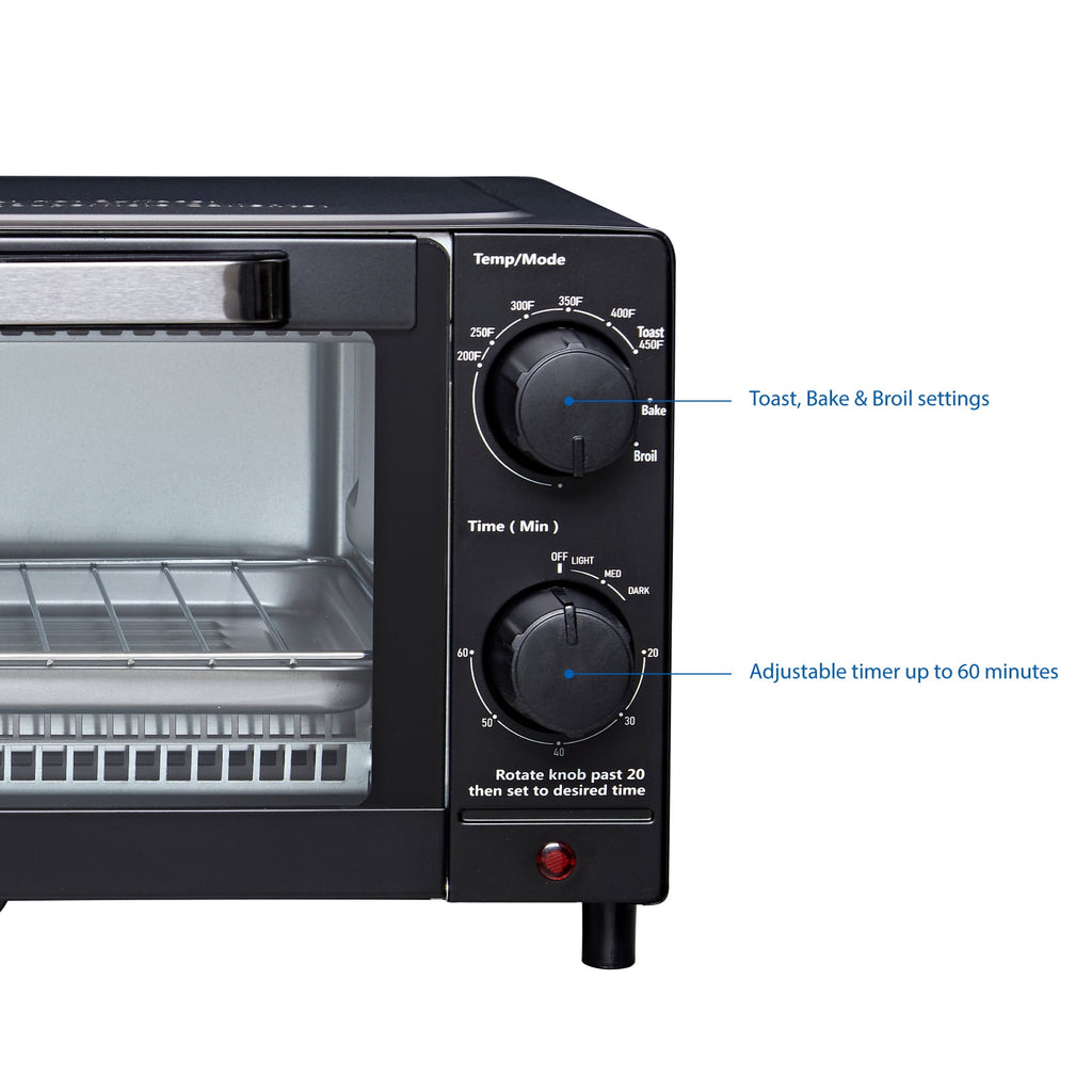 Vinmora™ 4 Slice Countertop Toaster Oven with 3 Settings - Premium Kitchen Appliance by Vinmora™