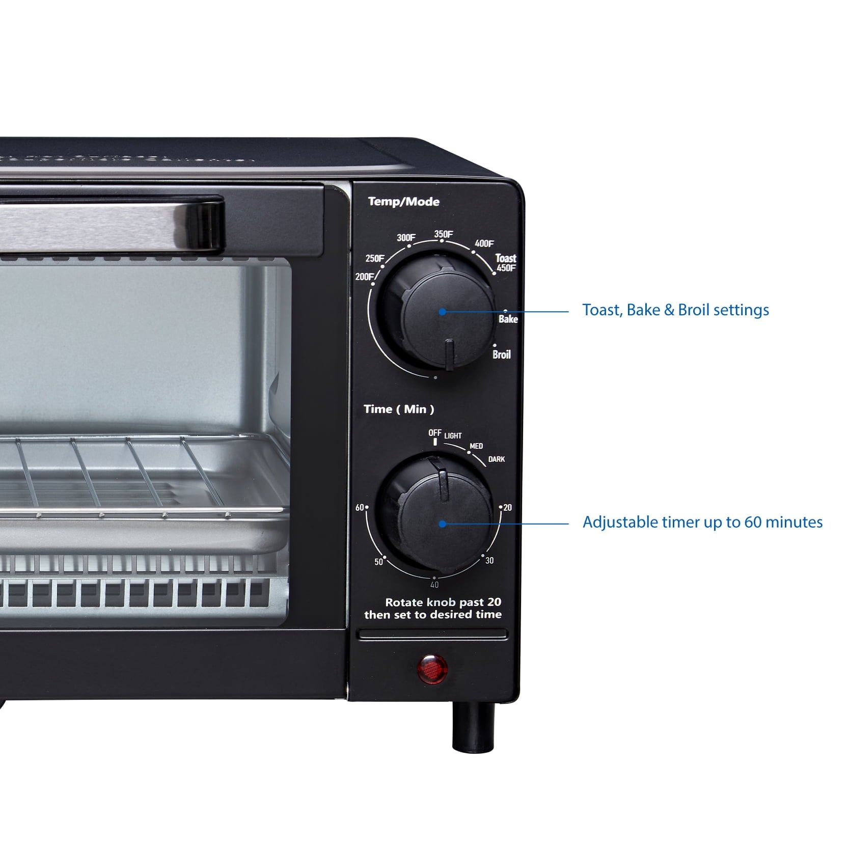 Vinmora™ 4 Slice Countertop Toaster Oven with 3 Settings - Premium Kitchen Appliance by Vinmora™