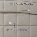 Vinmora™ Twin/Twin XL Comforter, Down Alternative, All-Season, Stone - Premium Comforter Set by Vinmora™