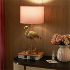 Vinmora™ Home Decor Collection Pink Flamingo Brass Table Lamp - Premium Bedding & Home by Vinmora™