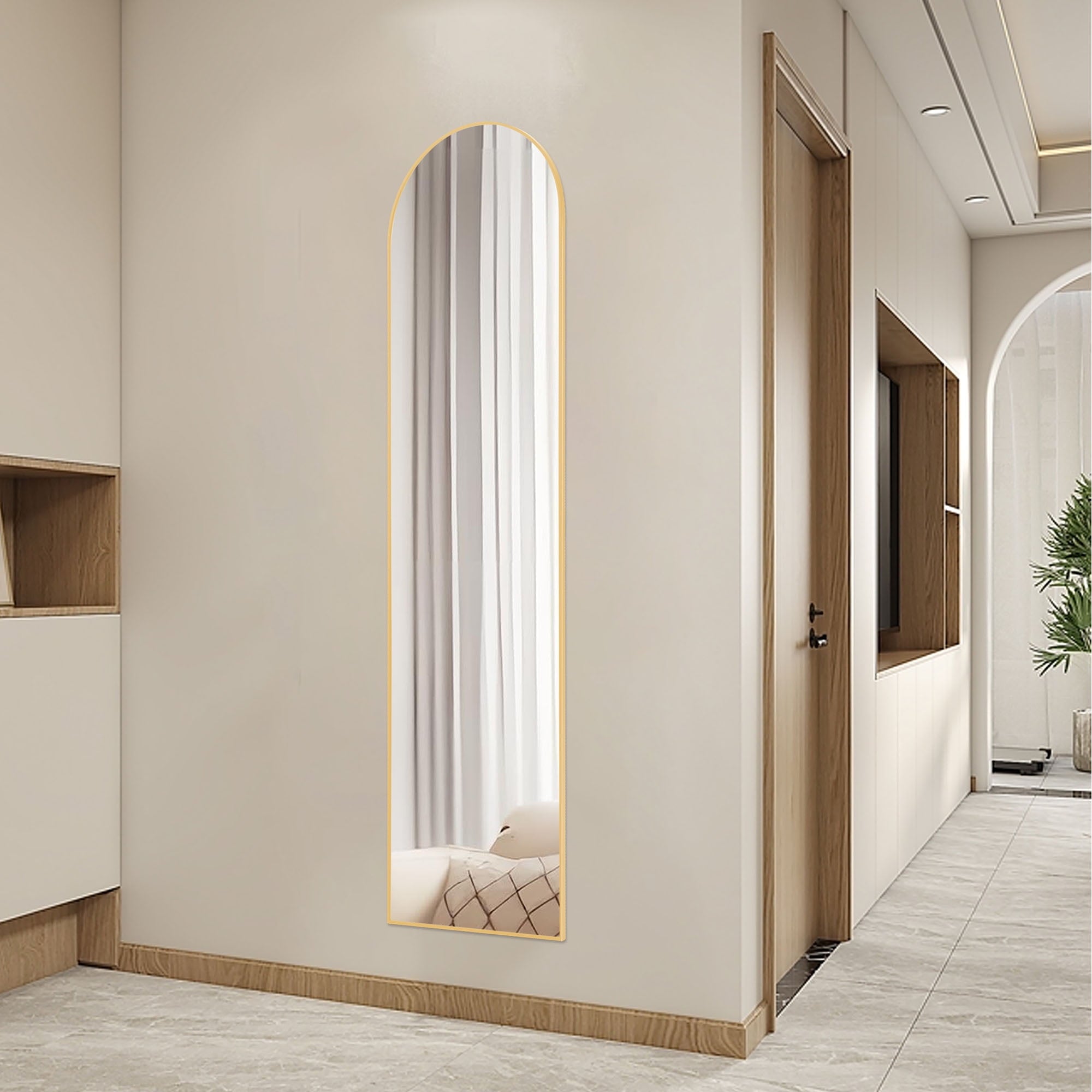 Vinmora™ CONCETTA 59"x16" Arched Full Length Mirror, Full Body - Premium Bedding & Home by Vinmora™