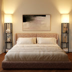Vinmora™ SUNMORY 63'' Floor Lamps with Shelves, Home Standing - Premium Bedding & Home by Vinmora™
