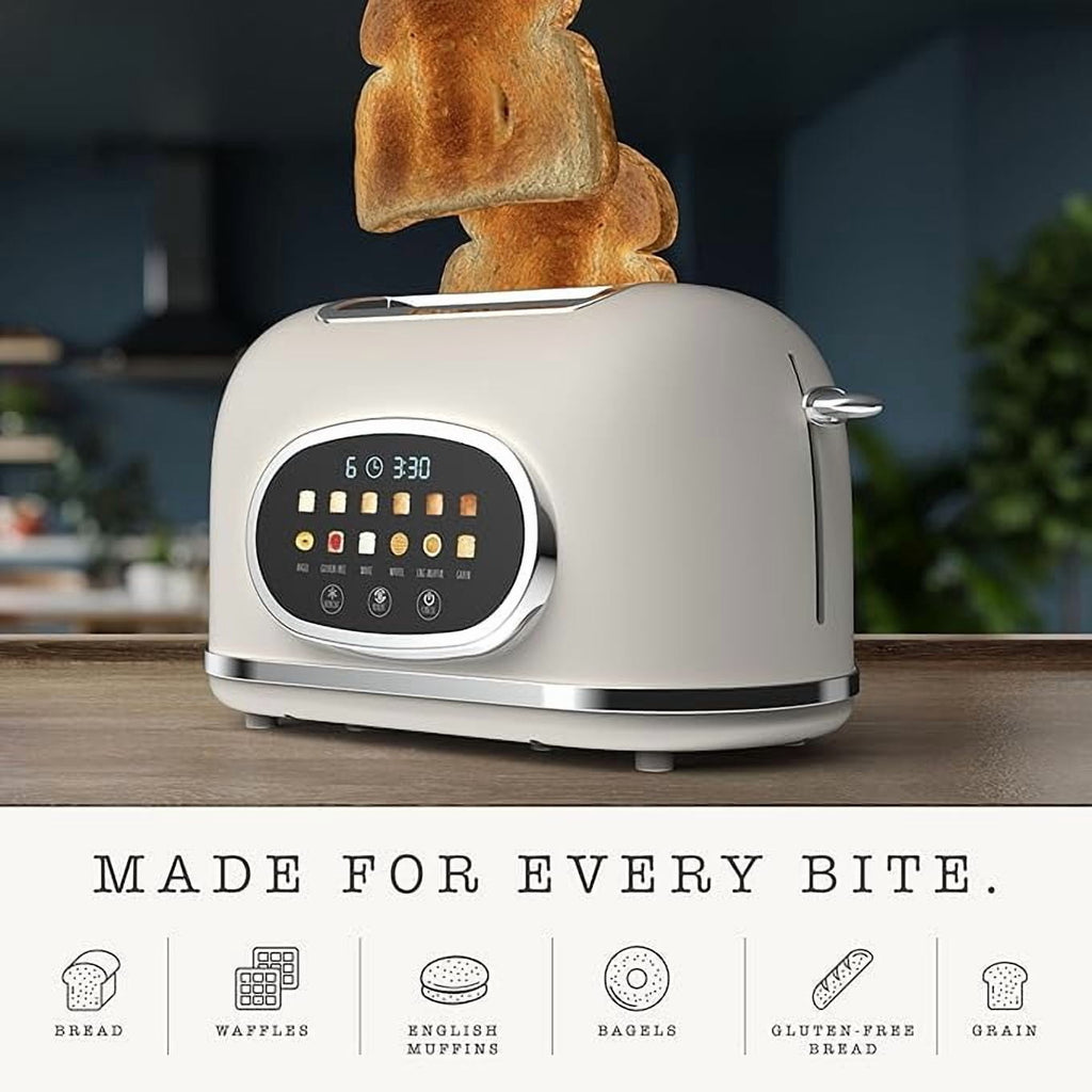 Vinmora™ Rae Dunn Toaster, Digital Retro Stainless Steel with - Premium Kitchen Appliance by Vinmora™