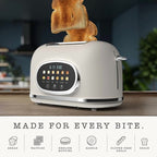 Vinmora™ Rae Dunn Toaster, Digital Retro Stainless Steel with - Premium Kitchen Appliance by Vinmora™