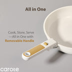 Vinmora™ Carote Nonstick Detachable Pots and Pans Set, 6 - Premium Kitchen Appliance by Vinmora™