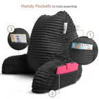 Vinmora™ Nestl Backrest Reading Pillow, Back Support Pillow with - Premium Pillow by Vinmora™