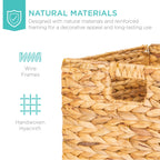 Vinmora™ Best Choice Products 10.5x10.5in Hyacinth Storage Baskets, Set - Premium Curtain & Window Hardware by Vinmora™