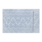 Vinmora™ Floral Block Scallop 2 Piece Bath Rug Set - Premium Bedding & Home by Vinmora™