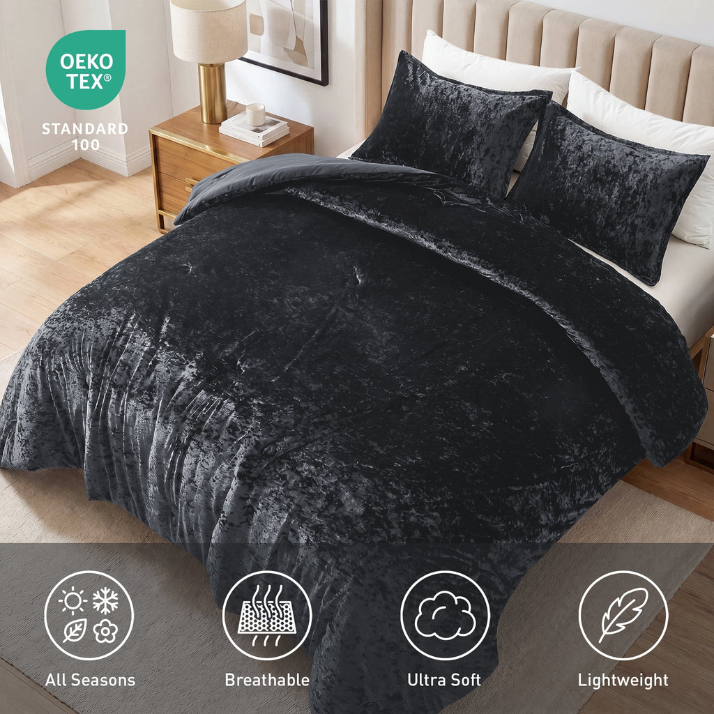 Vinmora™ Regency Heights Full/Queen Cozy Velvet Comforter Sets, Luxury - Premium Comforter Set by Vinmora™