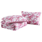 Vinmora™ Betsey Johnson Floral Vineyard Pink Reversible Full/Queen Quilt - Premium Comforter Set by Vinmora™