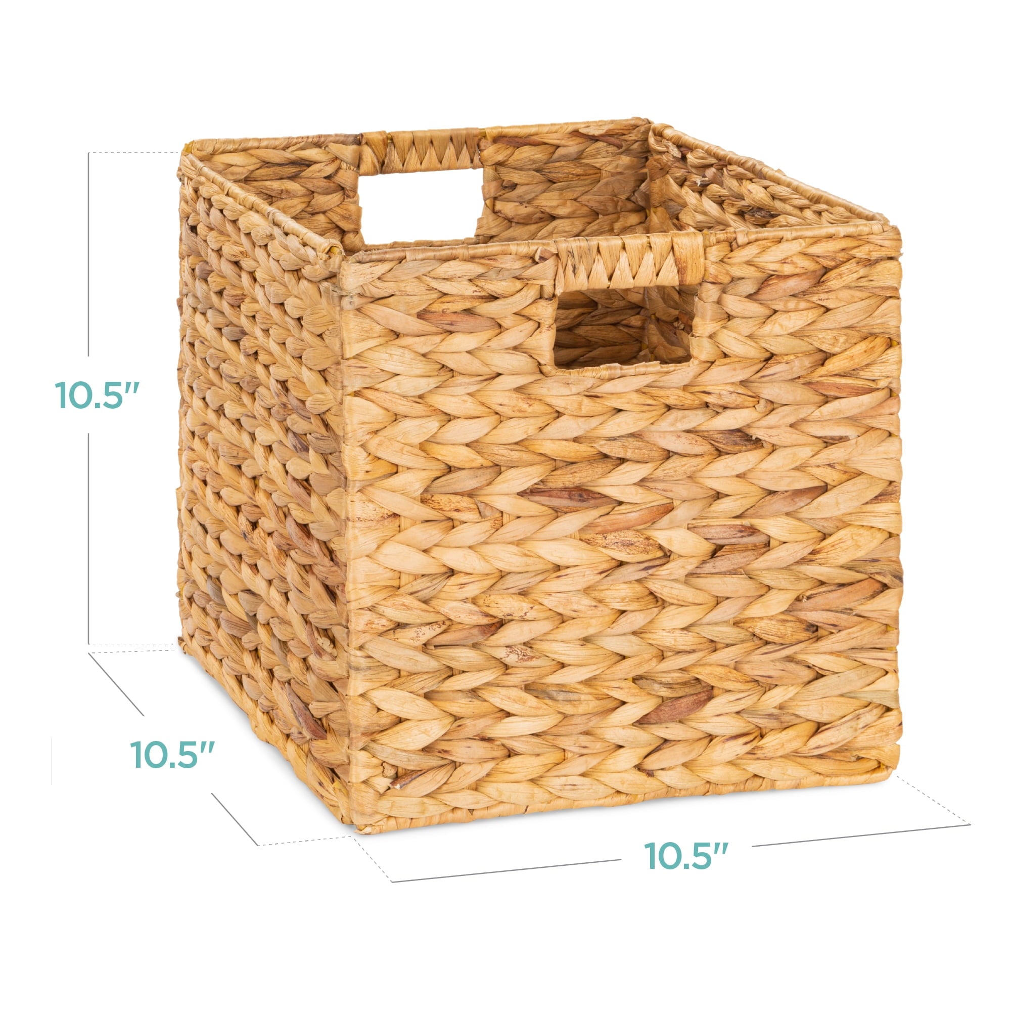 Vinmora™ Best Choice Products 10.5x10.5in Hyacinth Storage Baskets, Set - Premium Curtain & Window Hardware by Vinmora™