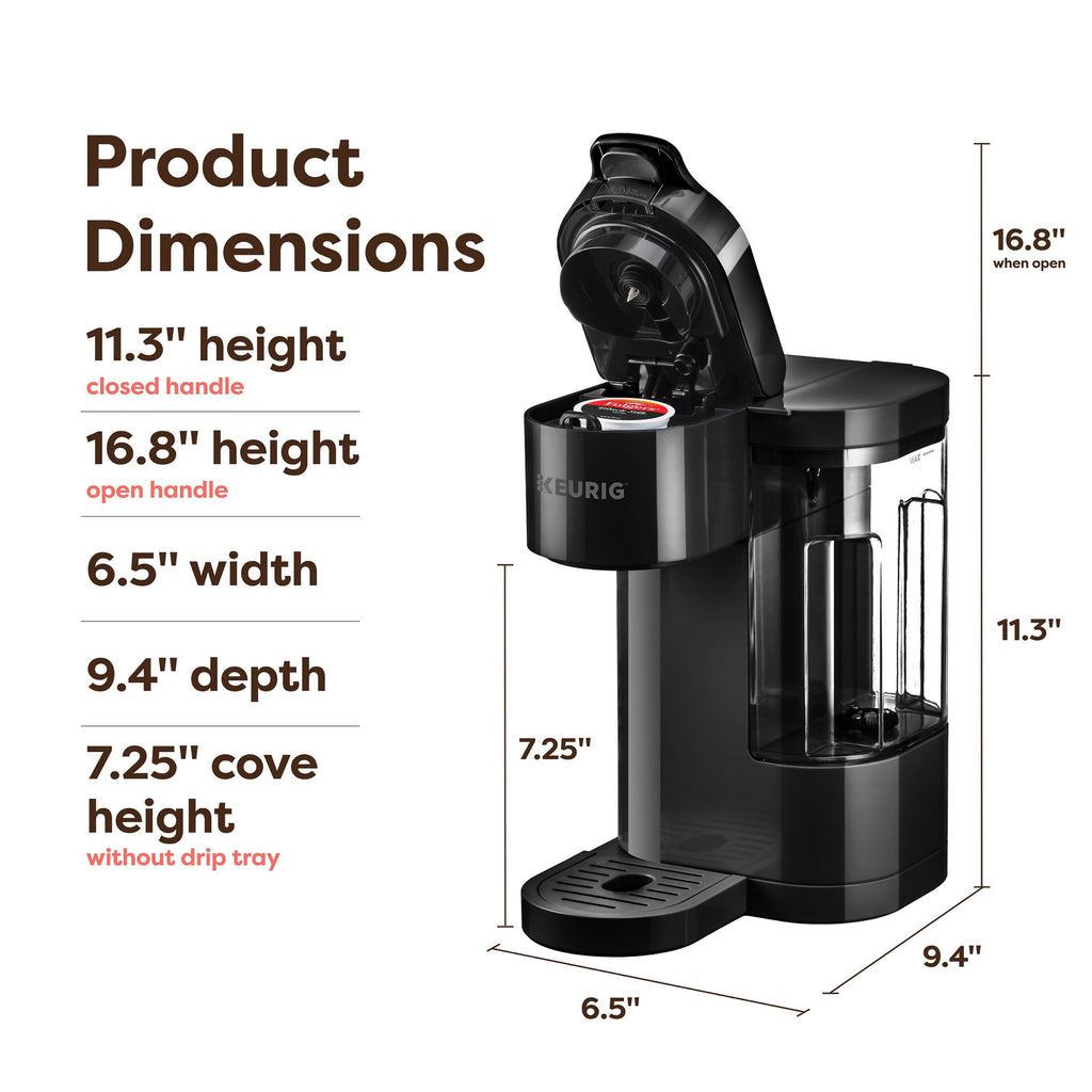 Vinmora™ K-Express Essentials Black Single-Serve K-Cup Pod Coffee Maker - Premium Bedding & Home by Vinmora™