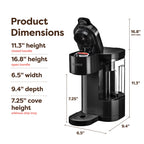 Vinmora™ K-Express Essentials Black Single-Serve K-Cup Pod Coffee Maker - Premium Bedding & Home by Vinmora™