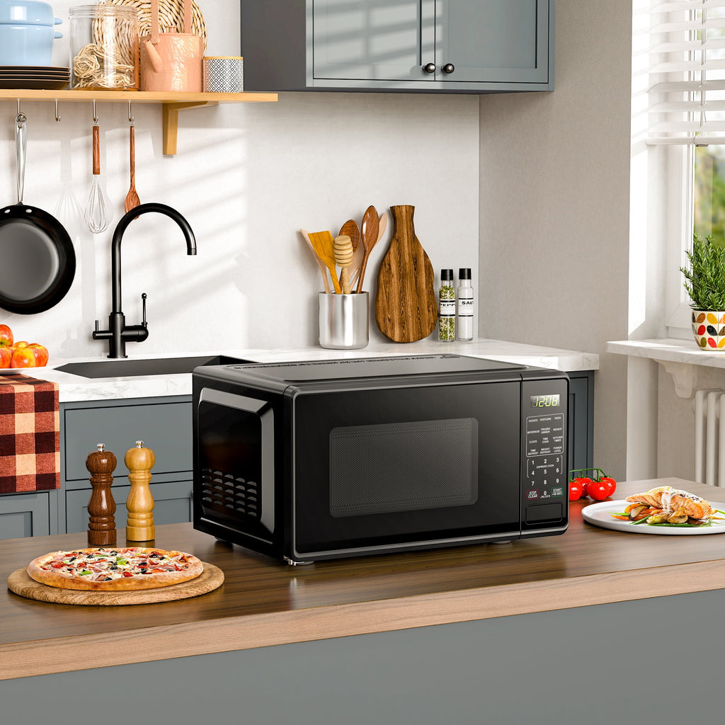 Vinmora™ 0.7 Cu ft Countertop Microwave Oven, 700 Watts - Premium Bedding & Home by Vinmora™