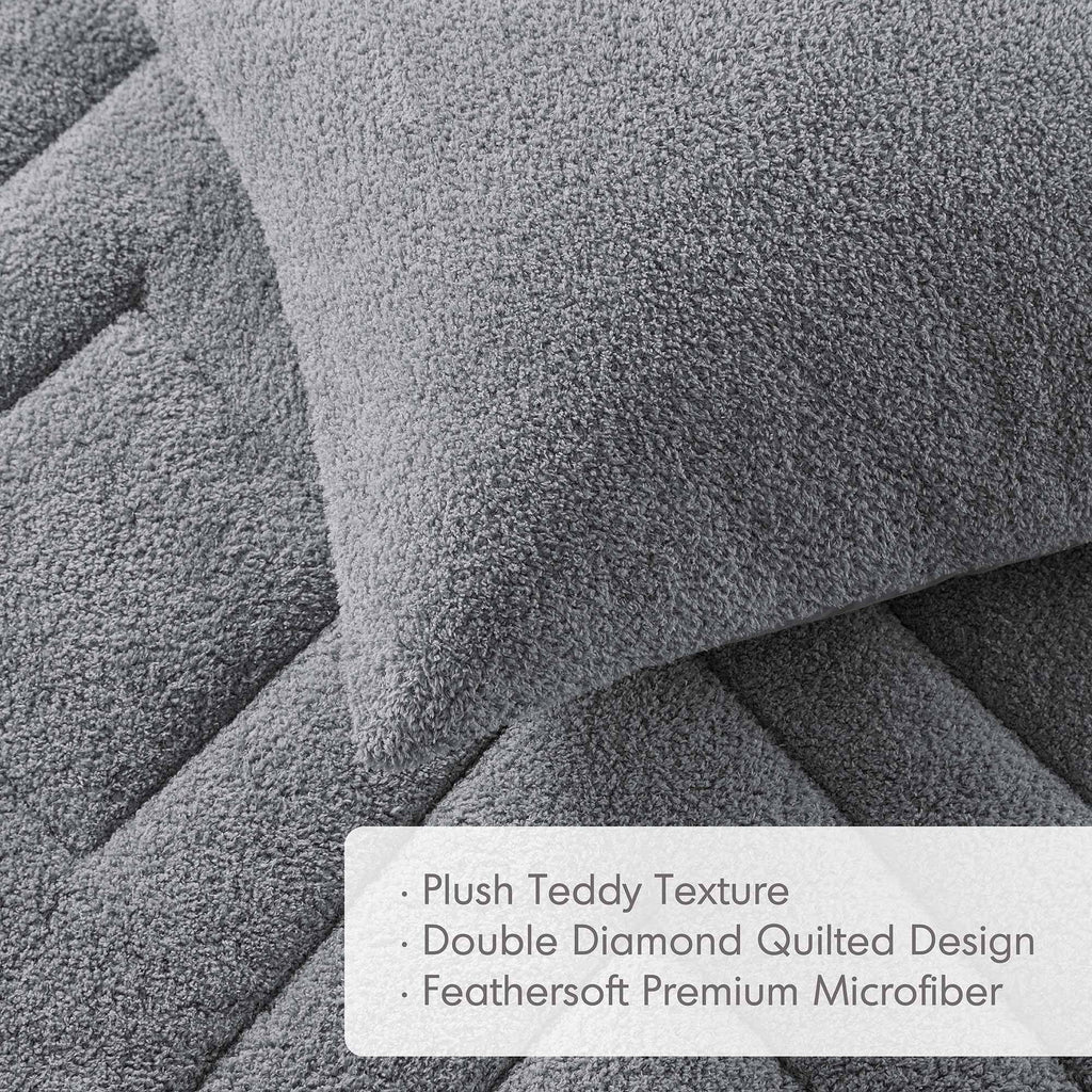 Vinmora™ Regency Heights Twin/Twin XL Quilted Plush Comforter Set - Premium Comforter Set by Vinmora™