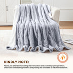 Vinmora™ WISHEAD Electric Heated Blanket Throw Soft Flannel & - Premium Blankets & Throws by Vinmora™