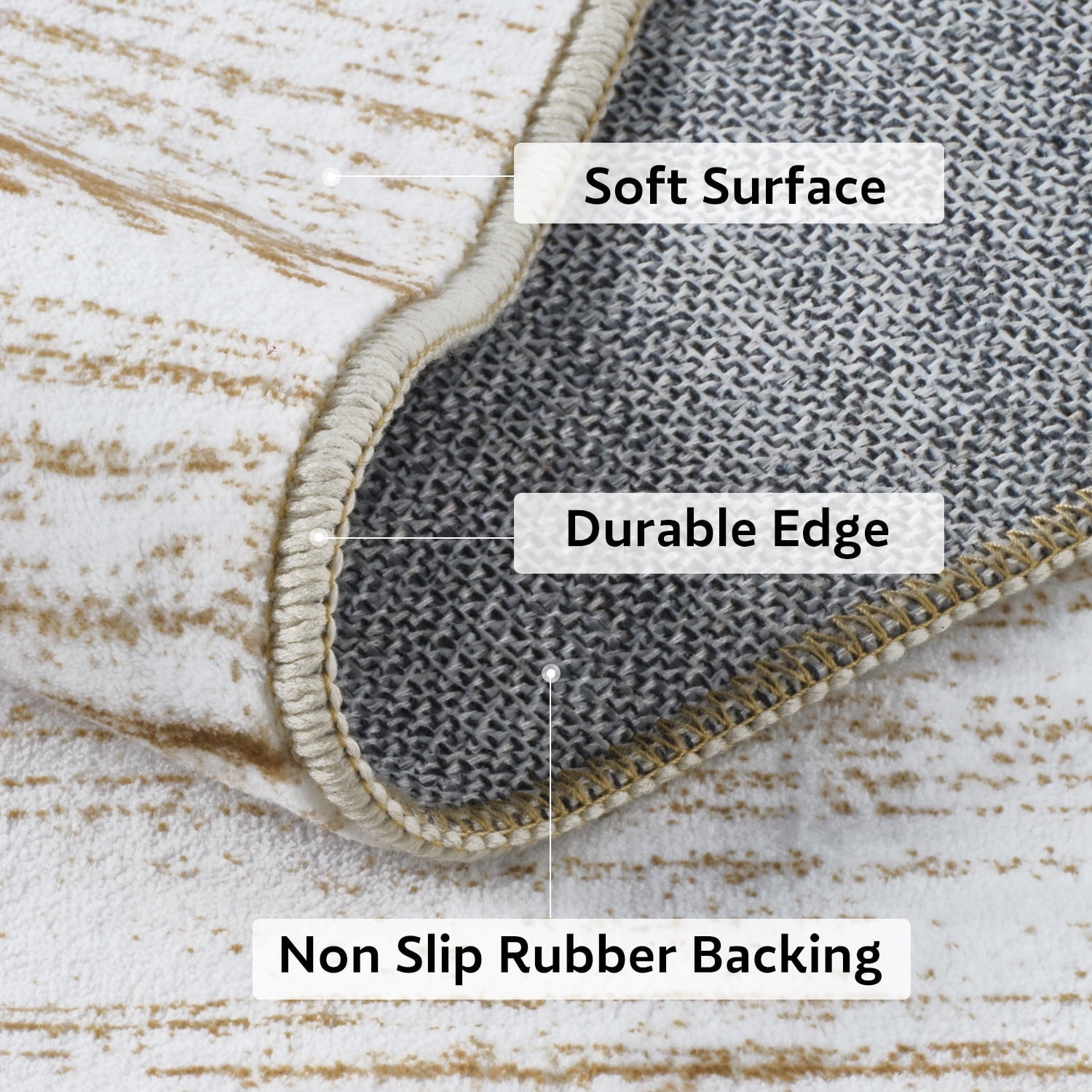 Vinmora™ VUNATE 5'x7' Area Rugs for Living Room Washable - Premium Bedding & Home by Vinmora™