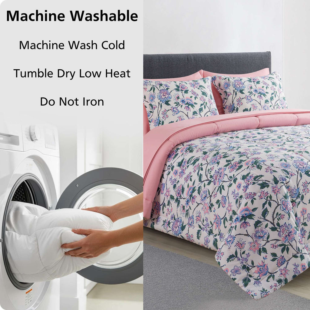 Vinmora™ 7-Piece Reversible Bed in a Bag with Laundry - Premium Comforter Set by Vinmora™