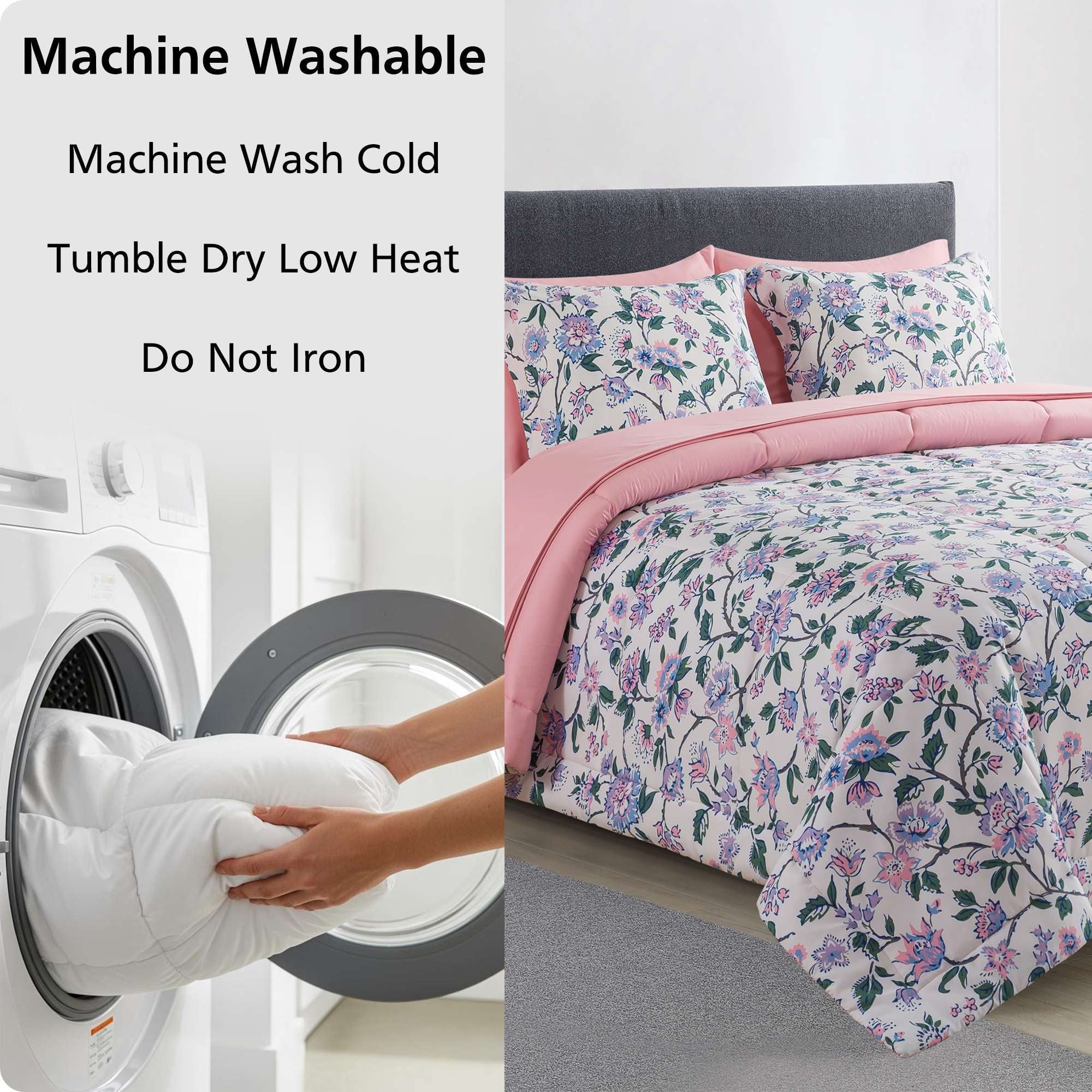 Vinmora™ 7-Piece Reversible Bed in a Bag with Laundry - Premium Comforter Set by Vinmora™
