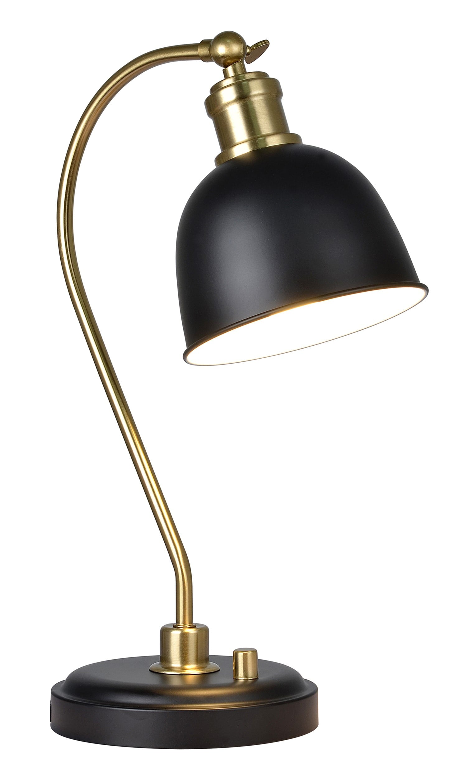 Vinmora™ 18" Black and Gold Desk Lamp, Modern Design - Premium Bedding & Home by Vinmora™