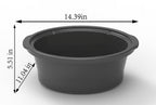 Vinmora™ 6 Quart Oval Slow Cooker With Stainless Steel - Premium Kitchen Appliance by Vinmora™